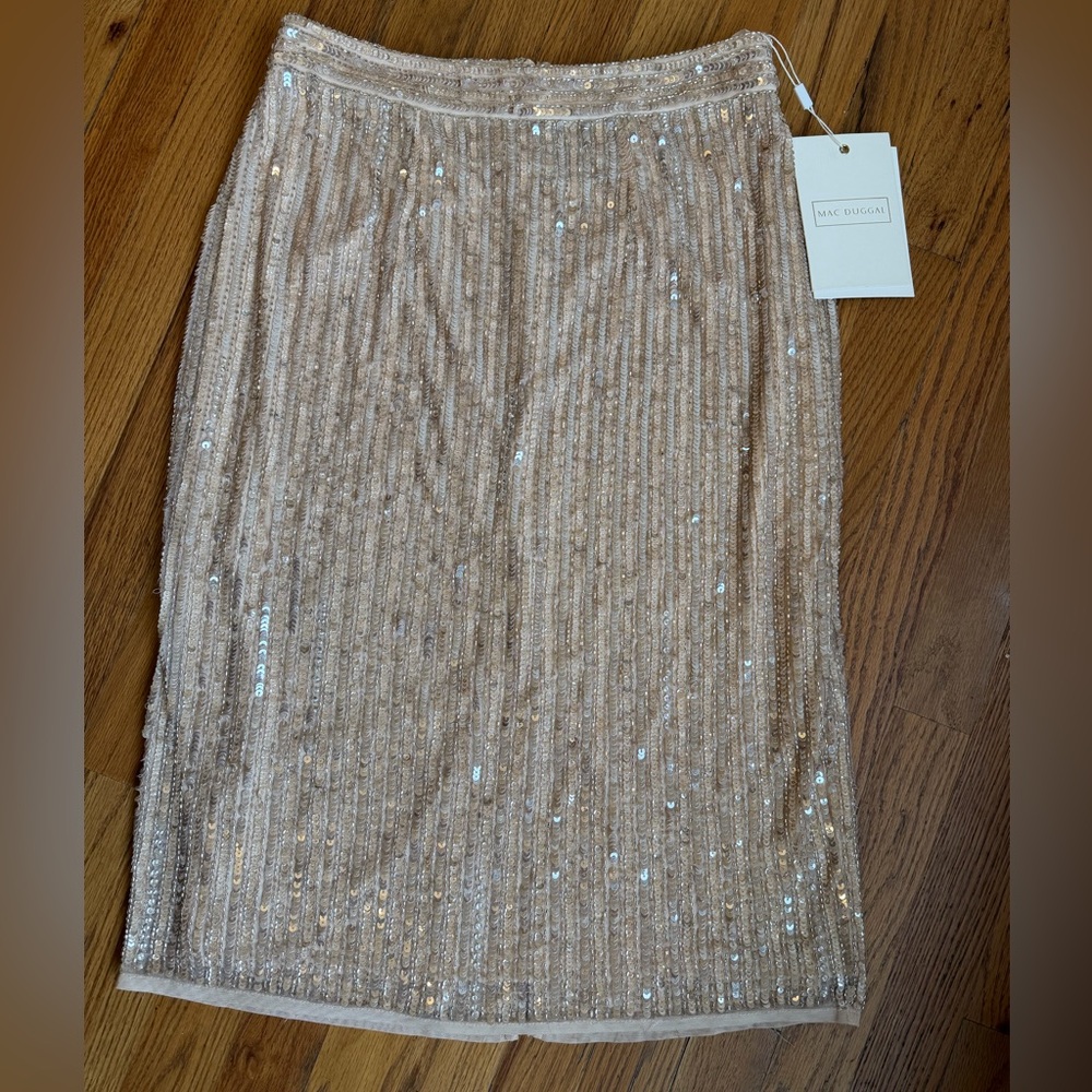 Mac Duggal Sequin Pencil Skirt